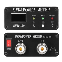 1.8MHz-50MHz 0.5W-120W Ondes Courtes SWR et Puissance Wattmètre Chinois Anglais Menu Commutable Type-C Interface De Charge