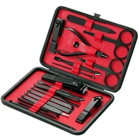 18pcs en acier inoxydable coupe ongles coupe manucure et pédicure