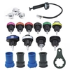 18pcs radiateur pression testeur kit système de refroidissement voiture réparation outil de détecteur de fuite