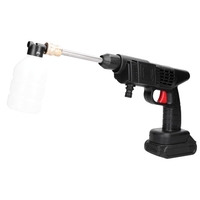 18V ménage sans fil haute pression outil de lavage de voiture Portable véhicule Machine de nettoyage Automobile laveuse avec bouteille en mousse