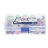 196pcs 1/8 "Shank Rotary Accessoires Accessoires Set Ponçage Meulage Brosse de polissage Accessoire Kit avec boîte de rangement pour broyeur Dremel