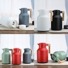 1L Carafe à café thermique Carafe thermique à double paroi Thermos Pot avec poignée en bois Bouilloire à eau Flacon isolé Carafe à thé Maintien au chaud et au froid