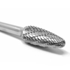 1Pc Double coupe en carbure de tungstène Burr Burr Outil de coupe Die Grinder Bit 1/4 pouce Tige