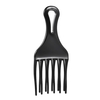 1Pc Hair Peigne Insertion Afro Hair Pick Comb Hair Fork Comb Plastique High & Low Gear Peigne Coiffure Styling Tool Noir pour homme et femme