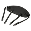 1pc Kayak réglable Canoë-kayak Assis sur le dessus Siège de kayak Dossier de repos Dossier de dossier Dossier de dossier Coussin antidérapant noir
