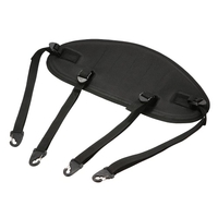 1pc Kayak réglable Canoë-kayak Assis sur le dessus Siège de kayak Dossier de repos Dossier de dossier Dossier de dossier Coussin antidérapant noir
