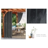 1PC rideau moderne Simple imperméable couleur unie Trilon Transparent perforé crème solaire Antiple UV rideau tissu