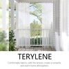 1PC rideau moderne Simple imperméable couleur unie Trilon Transparent perforé crème solaire Antiple UV rideau tissu