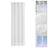 1PC rideau moderne Simple imperméable couleur unie Trilon Transparent perforé crème solaire Antiple UV rideau tissu
