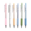 1pc stylos à encre Gel rechargeables et rétractables 0.5mm stylo Gel à encre noire avec 6 recharges d
