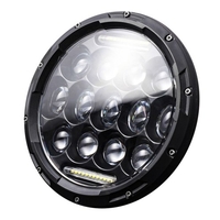 1Pcs 7 pouces voiture moto phare LED 200W 6000K IP67 étanche DRL/faisceau bas/faisceau haut phare