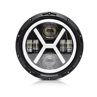 1Pcs 7 pouces voiture moto phare LED 500W 6000K 30000LM IP67 étanche DRL/clignotant/faisceau bas/faisceau haut phare
