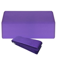 1pcs blocs de yoga EVA 1pcs blocs de stabilité de la courroie de yoga en coton