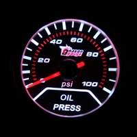 2 « 52mm 0-100 PSI universelle voiture Smoke Lens pointeur huile manomètre voiture style Auto jauge compteur voiture Instrument