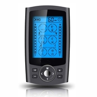 2 canaux TENS & EMS dispositif de stimulation avec 24 Modes et 20 niveaux de force réglable masseur d