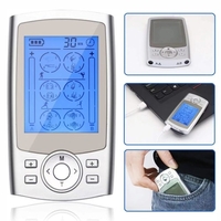 2 canaux TENS & EMS dispositif de stimulation avec 24 Modes et 20 niveaux de force réglable masseur d