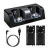 2 cellules rechargeables 2800 mAh et support de station d