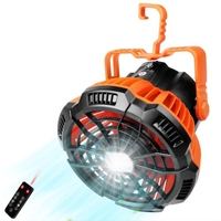 2-en-1 Camping Fan Lantern Tente Suspendue Fan Lantern Power Bank Tente Fan pour Camping Pêche