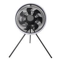 2-en-1 Camping ventilateur lanterne avec télécommande magnétique détachable trépied fonction de synchronisation pour Camping pêche sac à dos