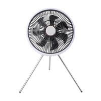 2-en-1 Camping ventilateur lanterne avec télécommande magnétique détachable trépied fonction de synchronisation pour Camping pêche sac à dos