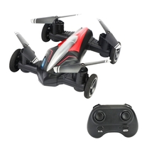 2 en 1 RC voiture RC Drone Land Air RC jouets une clé décollage atterrissage 3D vol mode sans tête veilleuse