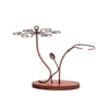2-en-1 rouge vin verre Rack & vin carafe Vintage Bronze 6 verres à vin verres à vin stockage affichage séchage Rack support de table autonome vin verre support solide Wooe Base