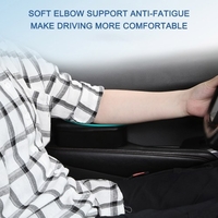 2-en-1 voiture porte gauche accoudoir support boîte de rangement main courante main courante support anti-fatigue voiture intérieur accessoire Beige