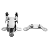 2 ensembles / pack régulateur de tamis de caisse claire en métal à jeter bout bout bout ensemble pièces de batterie accessoires argent de remplacement