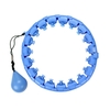 2 in 1 Fitness and Massage Waist Fitness Hoop Non-Fall 24 Detachable Knots with Auto-Spinning Ball for Adults Kids Lose Weight Exercise