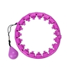 2 in 1 Fitness and Massage Waist Fitness Hoop Non-Fall 24 Detachable Knots with Auto-Spinning Ball for Adults Kids Lose Weight Exercise