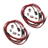 2 jeux 1 10 1 8 Upgrade Pièces 4 lumières LED phares feux arrière LED Light Set Headlight pour Monster Truck RC HSP Voitures