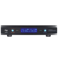 2-mode ordinateur de poche sans fil UHF Microphone Mic système 2 micros 1 récepteur LCD avec adaptateur 6, 35 mm Câble Audio pour partie de séance de karaoké