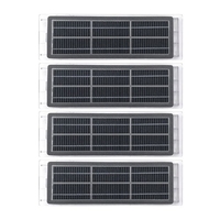 2 paires de filtres à charbon actif de remplacement pour aspirateur Xiaomi S5 / T6 / T7 / P5 série T4 / S1
