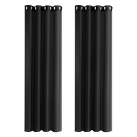 2 PC rideau moderne Simple imperméable couleur unie Trilon Transparent perforé crème solaire Antiple UV rideau tissu
