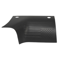2 pcs ABS Moteur Capot Garde Garniture Drapeau Capot Un Pillar Wrap Angle Couverture Décorative Couverture Garniture Remplacement pour Jeep Wrangler JL 2018-2019