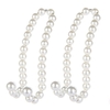 2 PCS Auto Crochets En Acier Inoxydable Perles Perles Siège Arrière Appui-tête Cintre Support De Téléphone Portable Sacs Durables Crochets De Stockage En Tissu