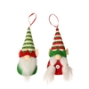 2 Pcs Elf Chapeau Couple Poupée Antler Poupée Sans Visage Arbre De Noël Décoration Accessoires Pendentif De Noël