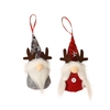2 Pcs Elf Chapeau Couple Poupée Antler Poupée Sans Visage Arbre De Noël Décoration Accessoires Pendentif De Noël
