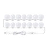 2 PCS LED Maquillage Miroir Lumières 3 Modes De Couleur Miroir De Vanité Lumières Salle De Bains Miroir Lumière avec Câble USB LED Bandes Lumineuses