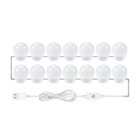 2 PCS LED Maquillage Miroir Lumières 3 Modes De Couleur Miroir De Vanité Lumières Salle De Bains Miroir Lumière avec Câble USB LED Bandes Lumineuses