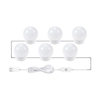 2 PCS LED Maquillage Miroir Lumières 3 Modes De Couleur Miroir De Vanité Lumières Salle De Bains Miroir Lumière avec Câble USB LED Bandes Lumineuses
