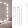 2 PCS LED Maquillage Miroir Lumières Dimmable Contrôle Tactile Miroir De Vanité Lumières Salle De Bains Miroir Lumière avec Câble USB Bande LED Lumières Dressing Miroir