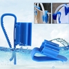 2 pcs Multi-fonctionnel Tuyau Titulaire Bleu En Plastique Réglable Fish Tank Aquarium Filtration Seau Clip de Montage pour 8-16mm Tuyau D