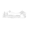2 Pcs Universel Vinyle Arbres Montagne Forêt Graphique Autocollants Emblème De Voiture Emblème Graphique Autocollant Corps Fenêtre Pare-chocs Décorations pour RV,  Caravane,  Camion