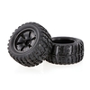2 pièces 2.75 pouces 120mm Monster Truck jante et pneu pour 1/10 HPI Savage XS Flux MT LRP RC voiture