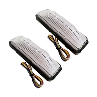 2 pièces 28 LED feu arrière de camion clignotants en marche frein arrière feu arrière feu stop surélevé pour remorque UTV UTE RV ATV camion