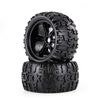 2 pièces 3.6 pouces 150mm Monster Truck jante et pneu pour 1/8 Traxxas HSP HPI E-MAXX Savage Flux ZD Racing voiture RC