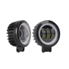 2 pièces 4 pouces 30W antibrouillard 6000K 12-30V DC 8000LM étanche rond LED ange oeil lumière bande véhicule tout-terrain Marine travail lumière moto lumière