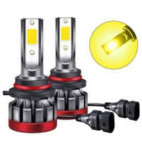 2 pièces 9005 / HB3 LED ampoules antibrouillard 3000K jaune 3000 Lumens 30W haute puissance LED antibrouillard DRL ampoules pour voitures camions