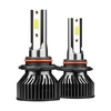 2 pièces 9006 50W IP68 voiture LED ampoules de phare LED lampe de conduite Kit de conversion tout-en-un